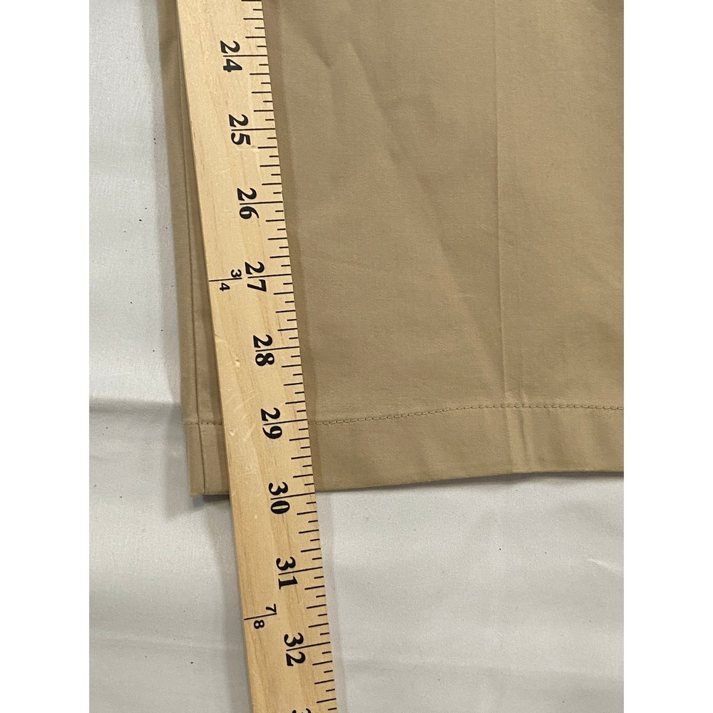 Peter Millar Collection Perfect Poplin Mens Tan Khaki Pants Size 38 Silk Cotton - Picture 6 of 8